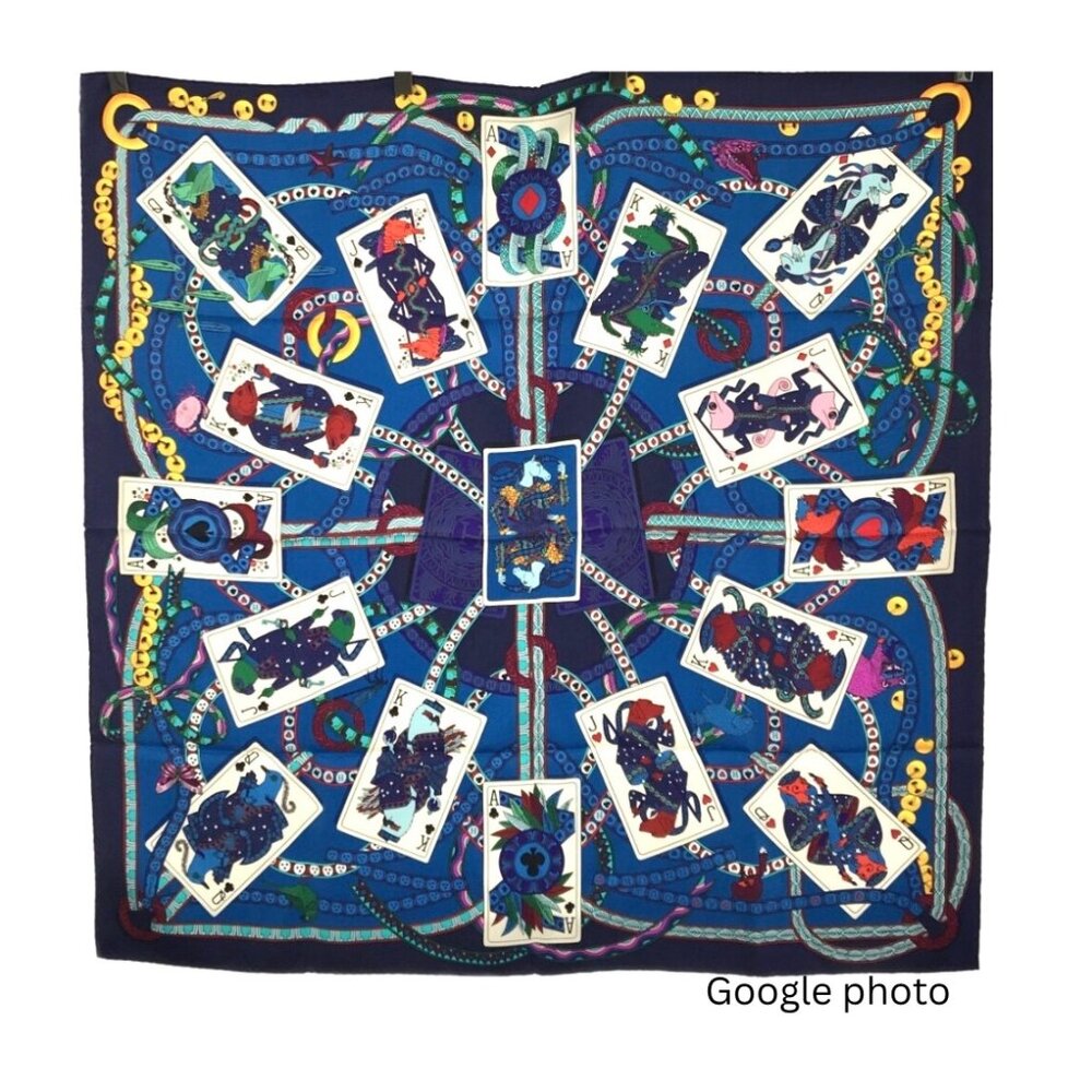 Hermès "Dame de Coeur À Vous” Silk Scarf!  Cool Design! New in Box!